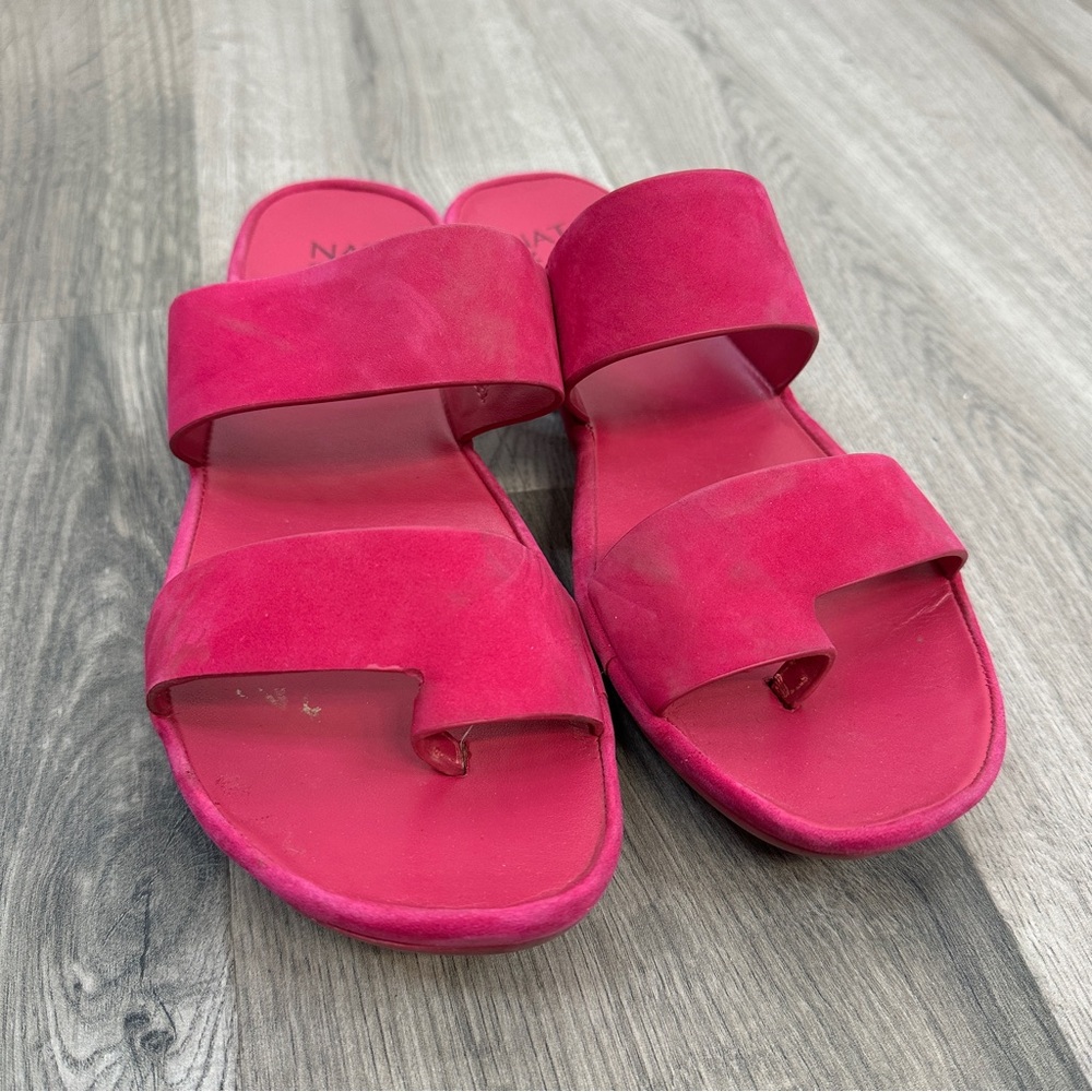 Naturalizer Hot Pink Slide Sandals Size 9 - Picture 2 of 4